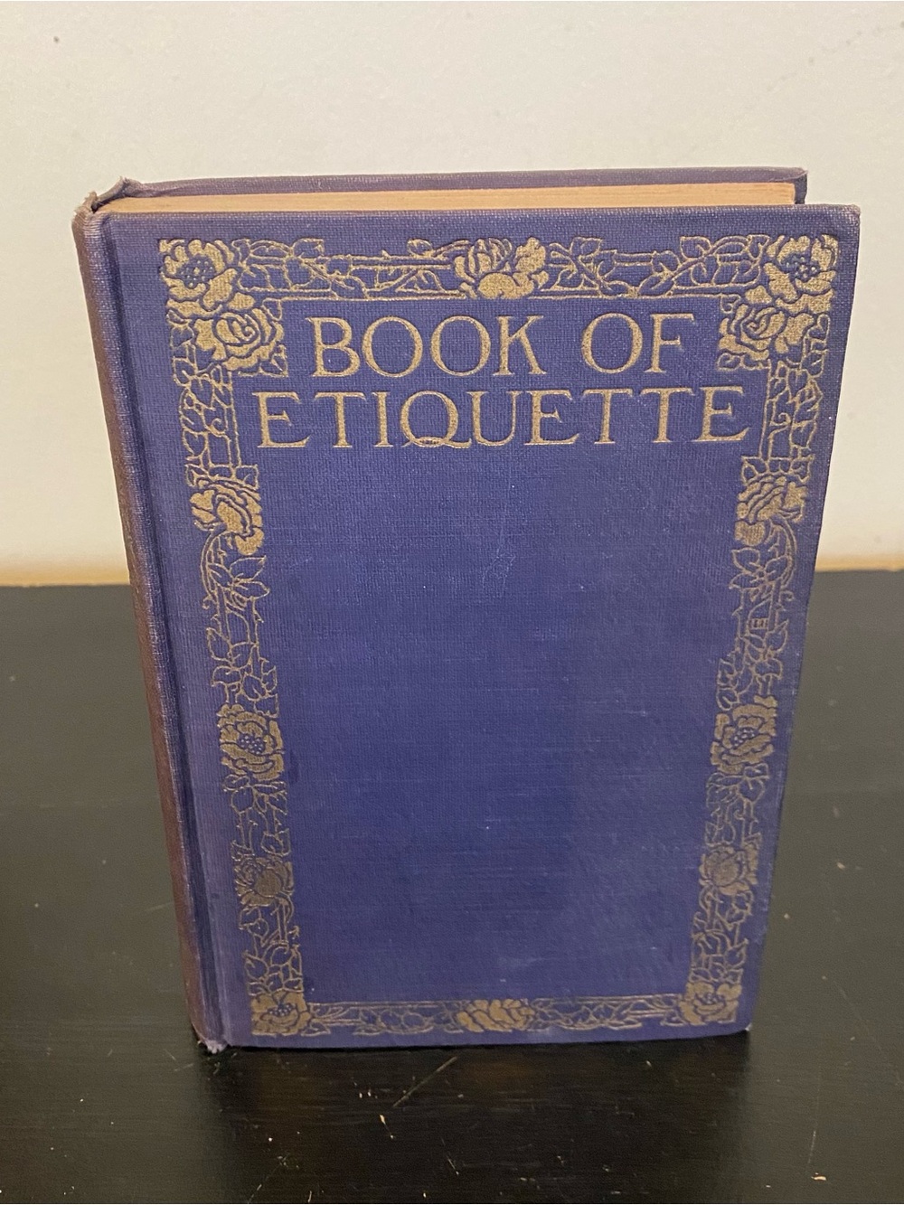 Antique Book of Etiquette Volume II by Lillian Eichler 1922 Hardcover Blue Gold - Picture 2 of 14